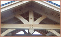 Wooden Peak of House